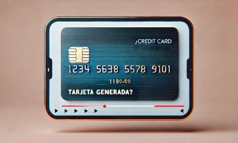 tarjeta generada?